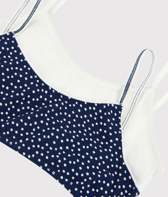 Girls' Spotted Cotton and Elastane Bralettes - 2-Pack variante 1